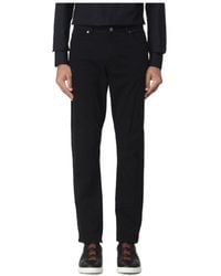 ZEGNA - Logo Patch Casual Pants - Lyst