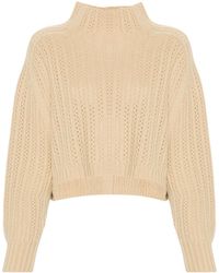 Max Mara - Hodeida High Neck Cropped Cardigan - Lyst