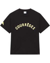 Courreges - Courrèges Logo Printed Crewneck T-Shirt - Lyst