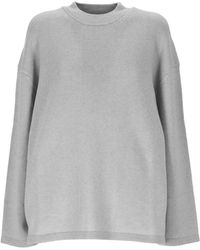 Max Mara - Studio Pisano Crewneck Long-Sleeved Jumper - Lyst