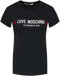 Moschino - Round-Necked Logo T-Shirt - Lyst