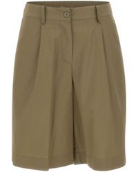 Kaos - Pleated Bermuda Shorts - Lyst