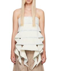 Y. Project - Bandeau-Style Denim Top - Lyst