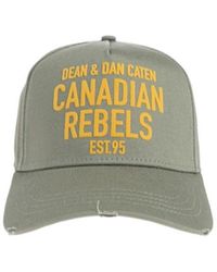 DSquared² - Rebels Curved Peak Baseball Cap - Lyst