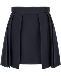 Elisabetta Franchi - Cool Wool Miniskirt - Lyst