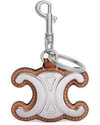 Celine - Metal Triomphe Keyring - Lyst