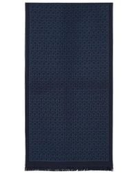 Ferragamo - Gancini-Jacquard Wool Scarf - Lyst