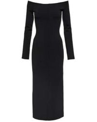 Galvan London - Aphrodite Off-Shoulder Midi Dress - Lyst