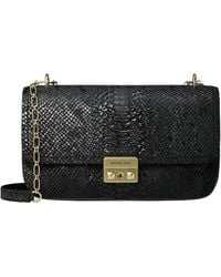 Michael Kors - Michael Tribeca Large Embossed Shoulder Bag - Lyst