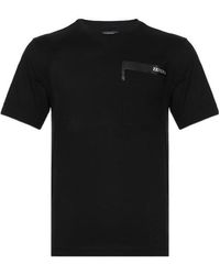 Ermenegildo Zegna|SHORT-SLEEVED ROUND NECK T-SHIRTS (#U ZEGNA T-Shirt With Round Neck And Short Sleeves in Black for