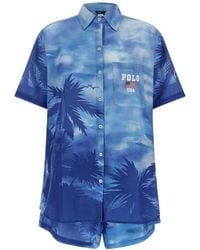 Polo Ralph Lauren - Palm Cotton Shirt And Shorts Set - Lyst