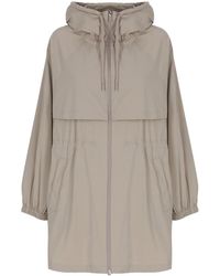 Herno - Drawstring Waist Hooded Jacket - Lyst