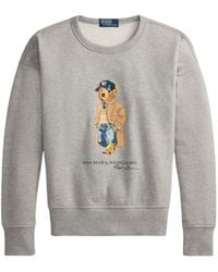 Polo Ralph Lauren - Polo Bear Printed Crewneck Sweatshirt - Lyst