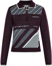 CASABLANCA - Striped Polo Shirt - Lyst