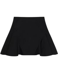 Givenchy - Wool Mini Skirt - Lyst