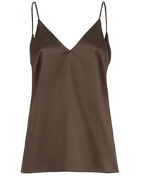 Brunello Cucinelli - Stretch Silk Satin Camisole - Lyst