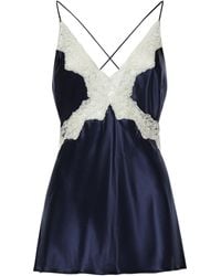 Alberta Ferretti - Lace-Trim Top - Lyst