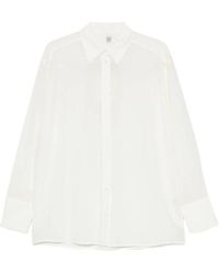TOTEME - Silk Crepe Shirt - Lyst