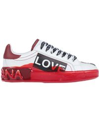 Dolce & Gabbana - Low-Top Genuine Leather Casual Shoes - Lyst