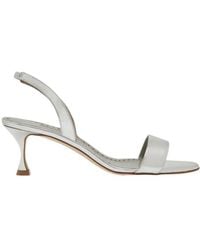 Manolo Blahnik - Open-Toe High-Heeled Sandals - Lyst