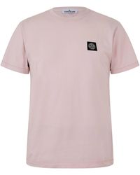 Stone Island - Slimming Cotton T-Shirt - Lyst
