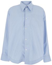 Ami Paris - Ami Long Sleeved Striped Shirt - Lyst