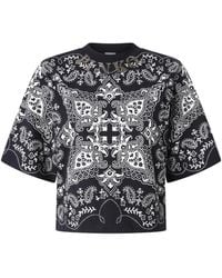 Pinko - Bandana Print T-Shirt - Lyst