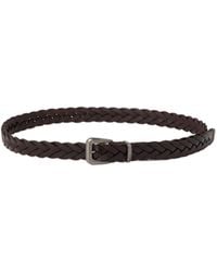Brunello Cucinelli - Buckle Fastened Braided Belt - Lyst