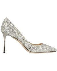 Jimmy Choo - Romy 85 Glitter Pumps - Lyst