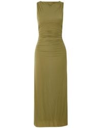 SIR. - Cascina Open-Back Gathered Stretch-Jersey Midi Dress - Lyst