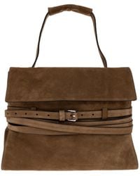 Moschino - Logo Detailed Top Handle Handbag - Lyst