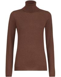 Brunello Cucinelli - Sparkling Cashmere And Silk Lightweight Turtleneck Sweater - Lyst