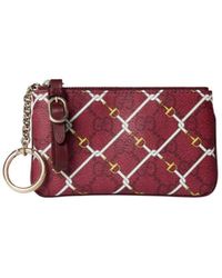 Gucci - Printed Gg Key Pouch - Lyst
