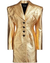 Dolce & Gabbana - Solid Color Single-Breasted Long Coat - Lyst