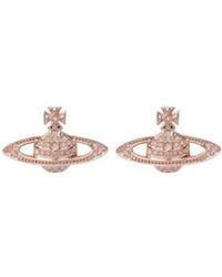 Vivienne Westwood - Mini Bas Relief Crystal Earrings - Lyst