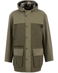 Barbour - Logo-Embroidered Coat - Lyst