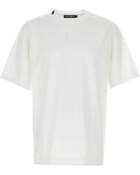 Dolce & Gabbana - Logo Embroidered Crewneck T-Shirt - Lyst