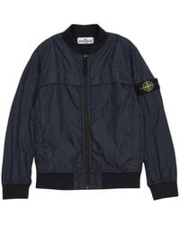 Stone Island - Compass-Badge Bomber Jacket - Lyst