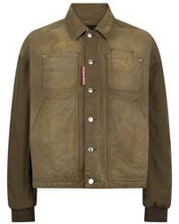 DSquared² - Polo-Collar Long-Sleeve Jacket - Lyst