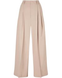 Kallmeyer - Fatima Pleated Wool-Blend Wide-Leg Pants - Lyst