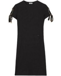 Burberry - Tatiana Tie-Sleeve Knitted Dress - Lyst