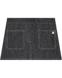 Courreges - Courrèges Two-Pocket Denim Mini Skirt - Lyst