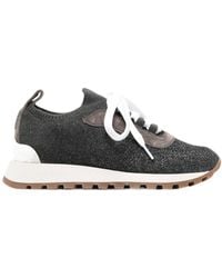 Brunello Cucinelli - Low-Top Lace-Up Sneakers - Lyst