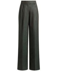 Etro - Wool Jacquard Trousers With Pleats And Paisley Motif - Lyst