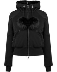 Moose Knuckles - Cropped Zipup Hoodie - Lyst