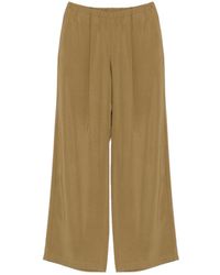 Alysi - Elastic-Waist Wide-Leg Pants - Lyst