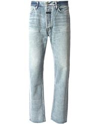 Fear Of God - Sraight-Leg Frayed-Edge Jeans - Lyst