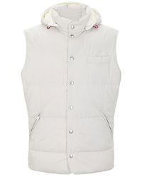 Brunello Cucinelli - Sleeveless Padded Jacket - Lyst