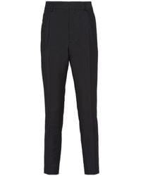 Prada - Mid-Rise Tailored Cropped Trousers - Lyst