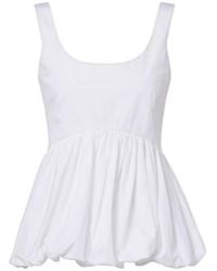 Rohe - Peplum Cotton Poplin Top - Lyst